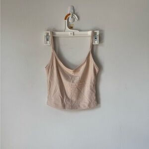 Rumored Tan Fitted Crop Camisole Size S
